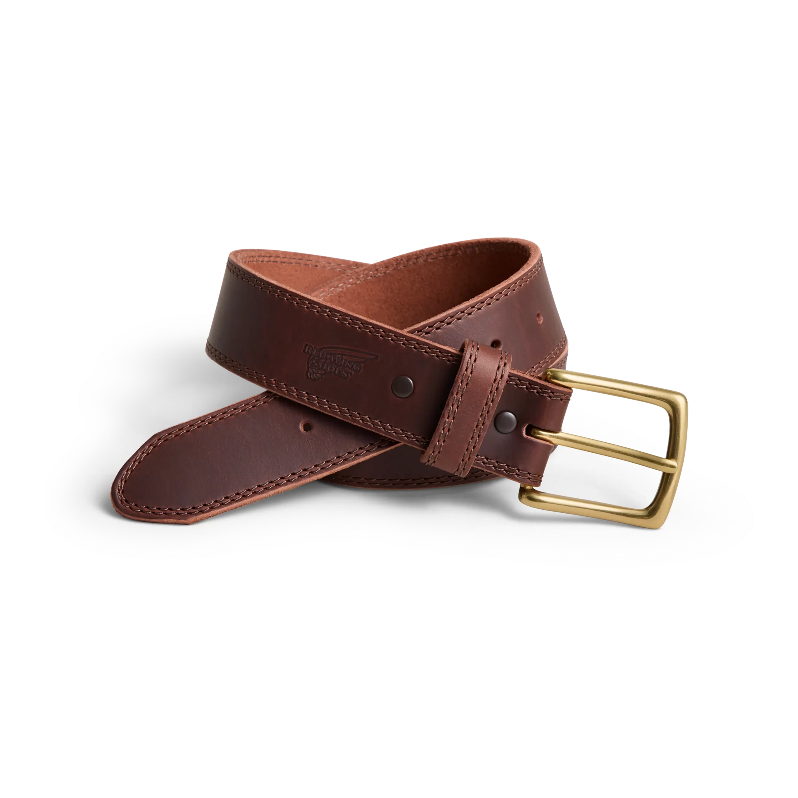 Basic Work Leather Belt Men's Belt in Brown Frontenac Leather