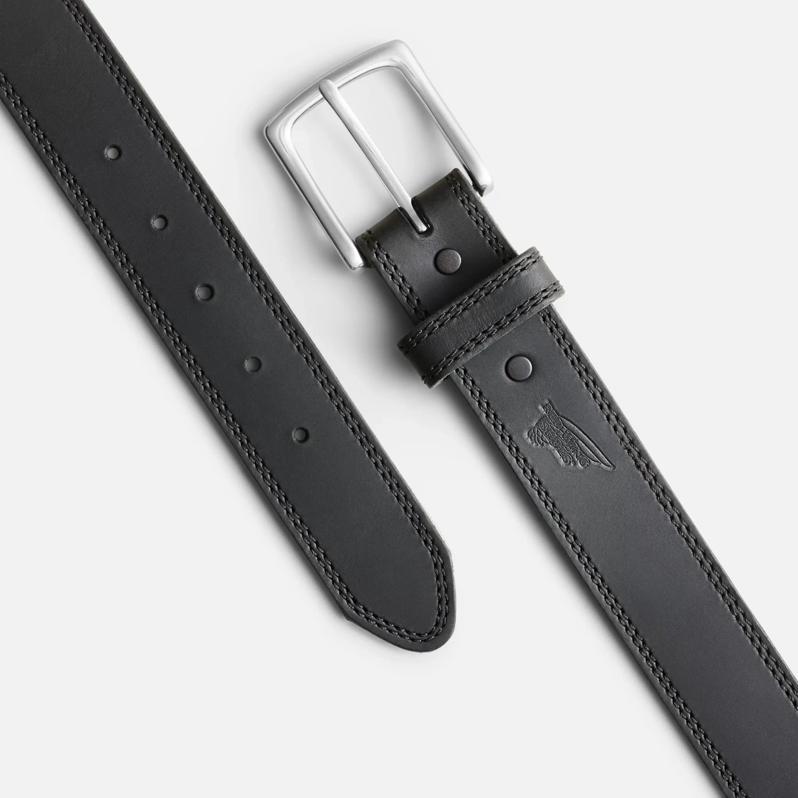 Basic Work Leather Belt Men's Belt in Black Frontenac Leather - Image 3
