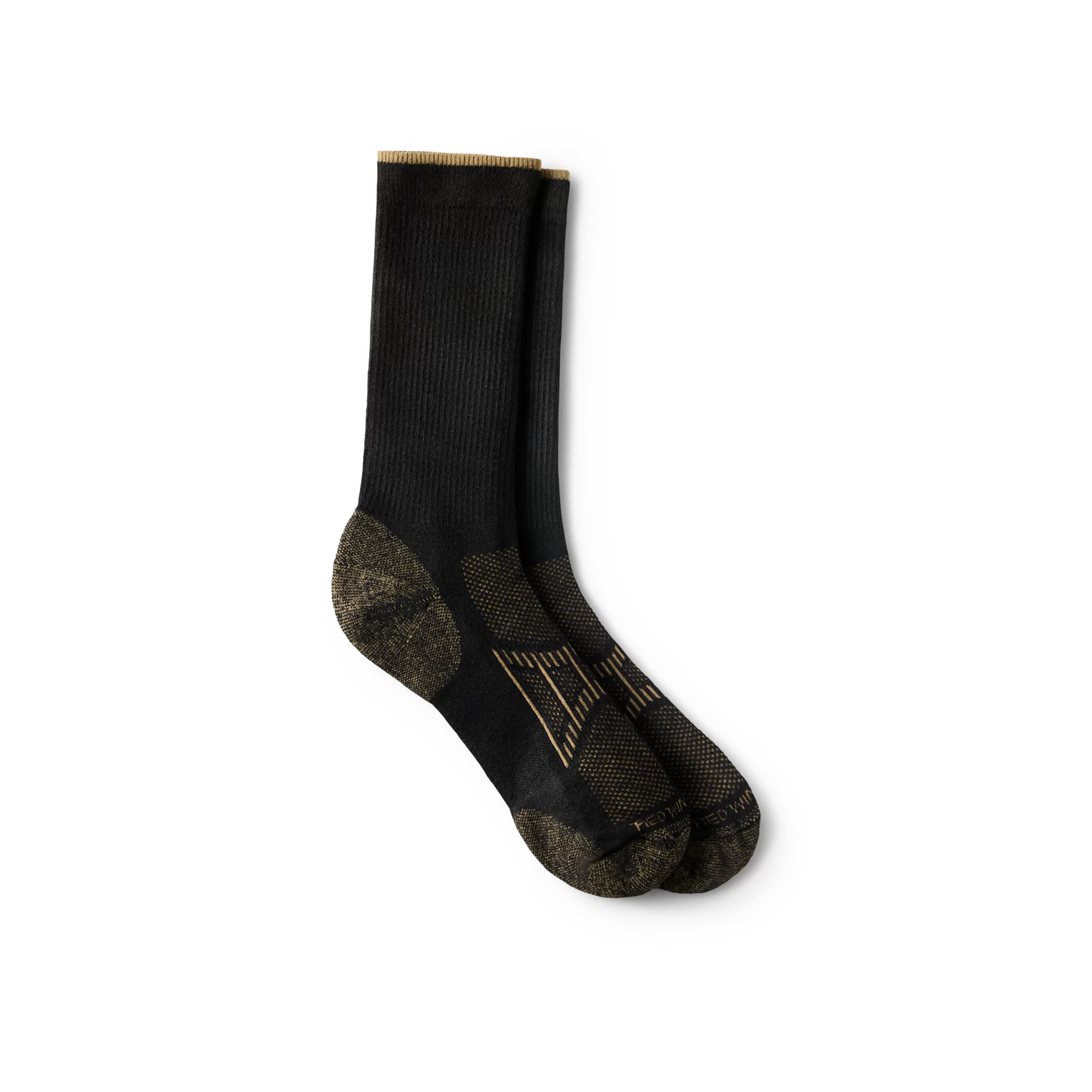 Performance Work Light Weight Crew Unisex CoolMax® Blend Crew Sock in Black