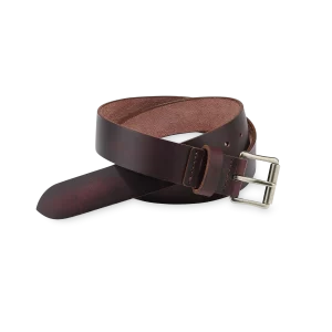 Classic Heritage Leather Belt  Men's Belt in Black Cherry Excalibur Leather