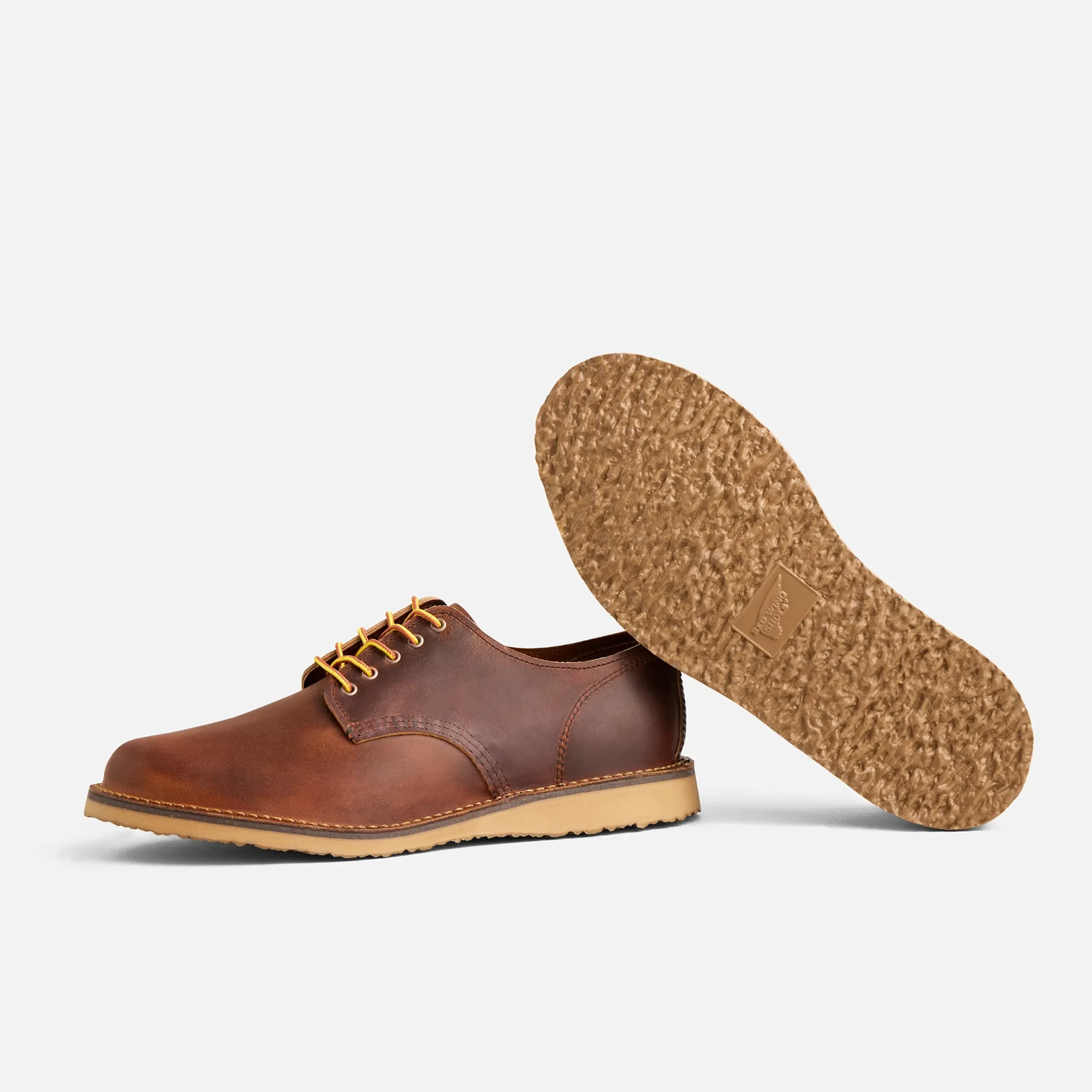 Weekender Oxford  Men's Oxford in Copper Rough & Tough Leather - Image 7