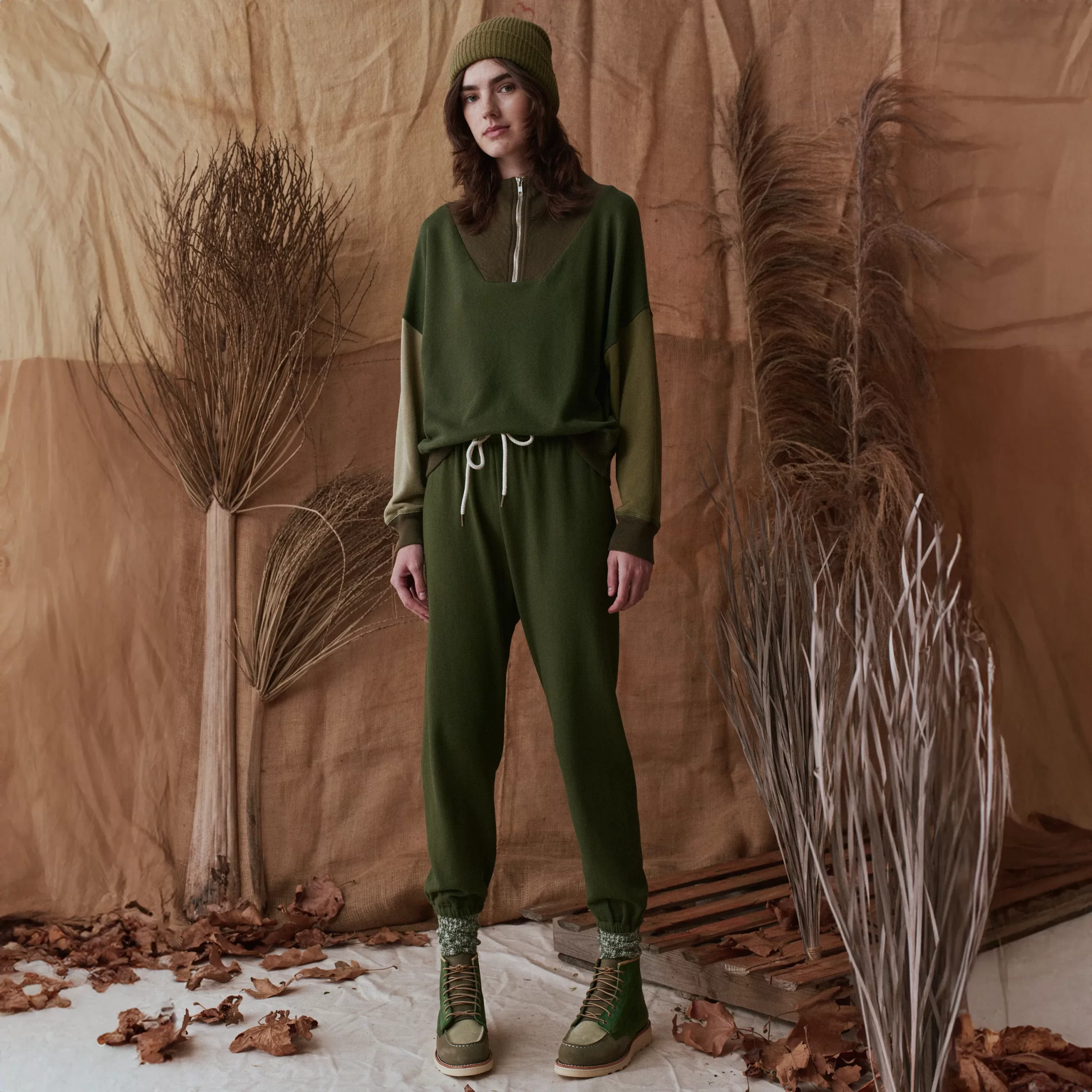 Classic Moc® & THE GREAT. Women's Short Boot in Multi Army - Image 7