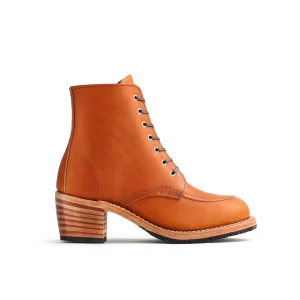 Clara  Women's Heeled Boot in Oro Legacy Leather
