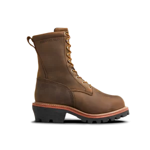 LoggerMax  Men's 9-inch Insulated, Waterproof Safety Toe Logger Boot