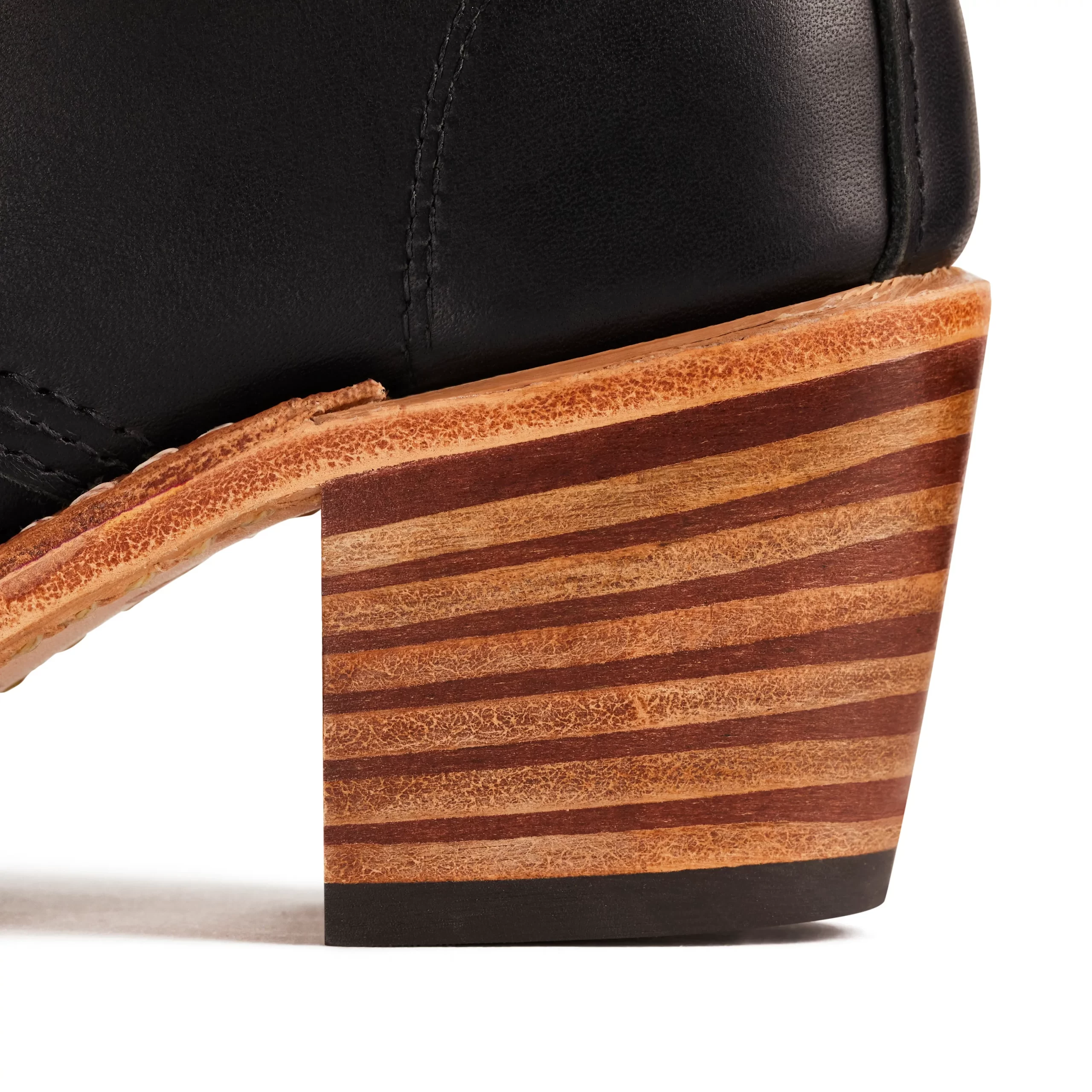 Clara Women's Heeled Boot in Black Boundary Leather - Image 8