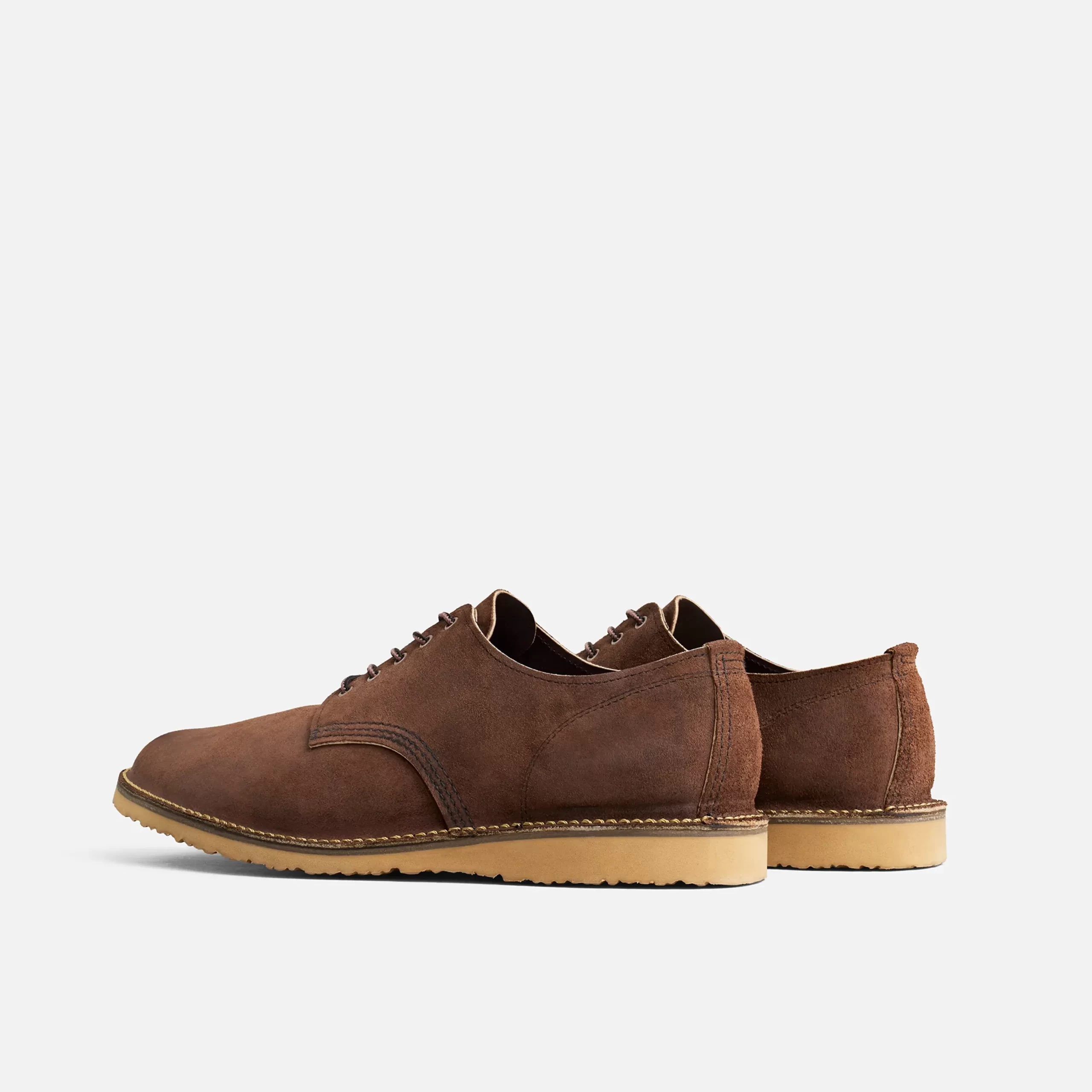 Weekender Oxford  Men's Oxford in Chocolate Muleskinner Leather - Image 3