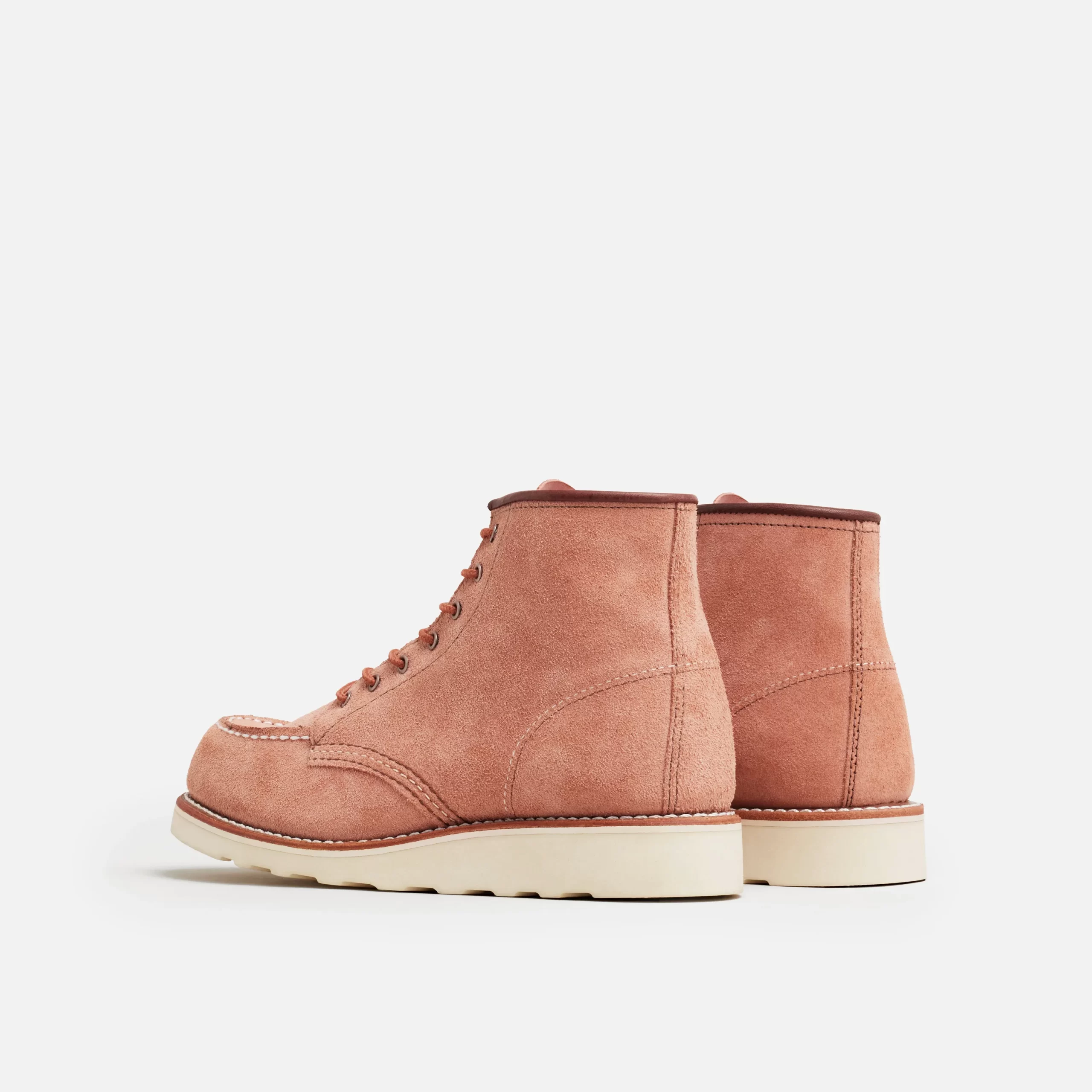Classic Moc® Women's Short Boot in Dusty Rose Abilene Leather - Image 4