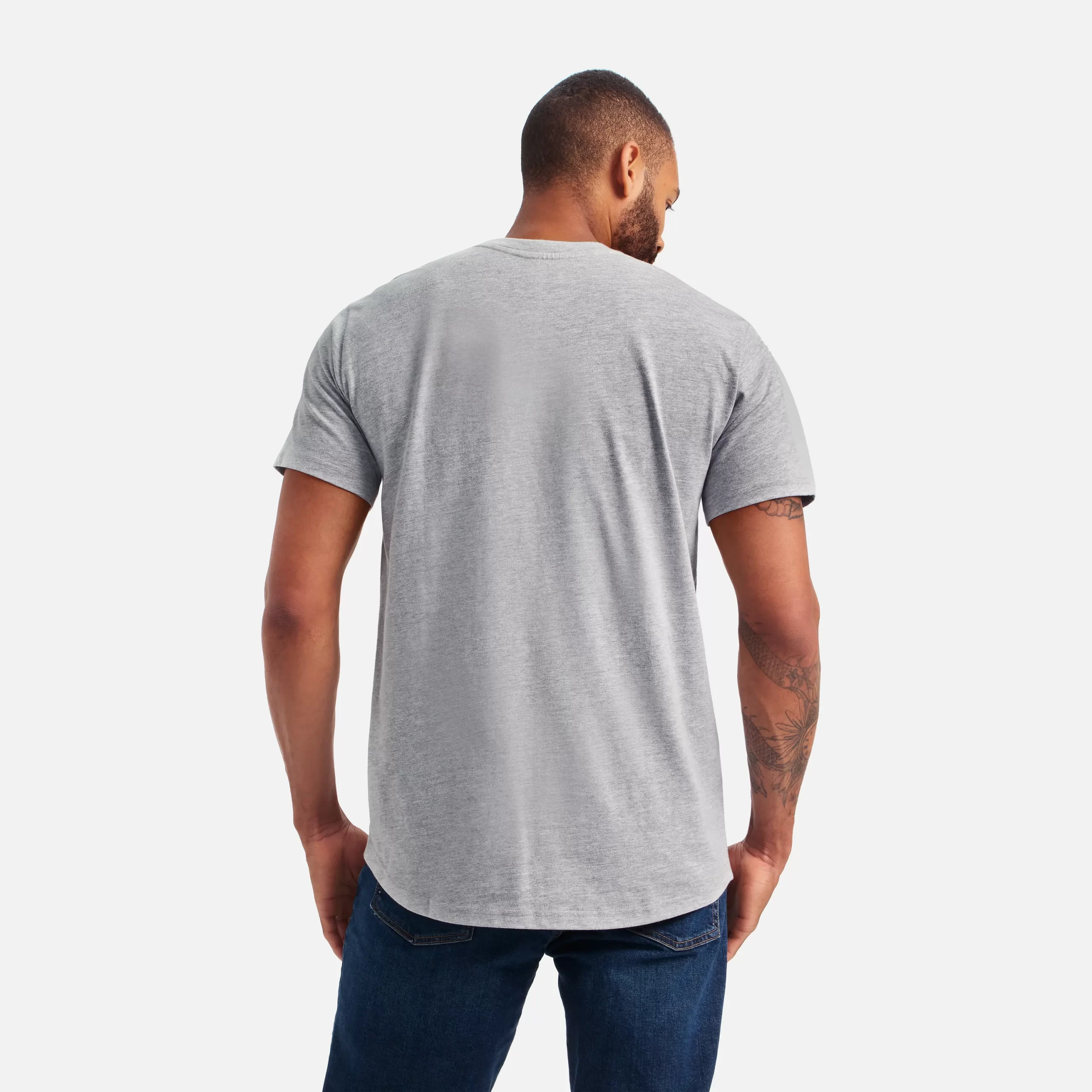 Short Sleeve Pocket T-Shirt Men's Short Sleeve T-Shirt in Dark Gray - Image 4