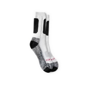 Performance Work Medium Weight Crew  Unisex Performance Crew Sock in White