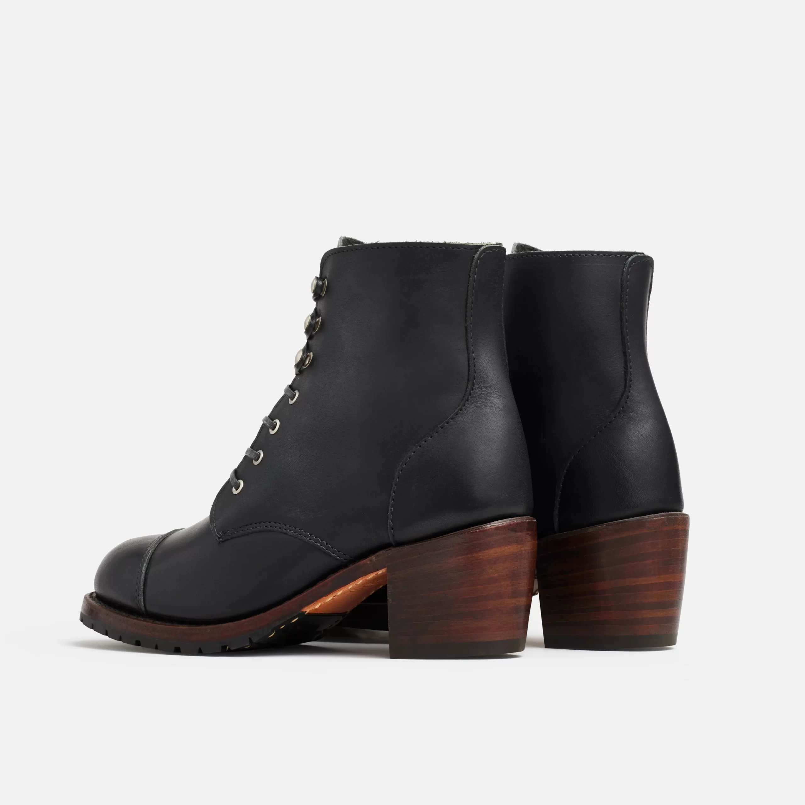 Eileen Women's Heeled Boot in Black Boundary - Image 4