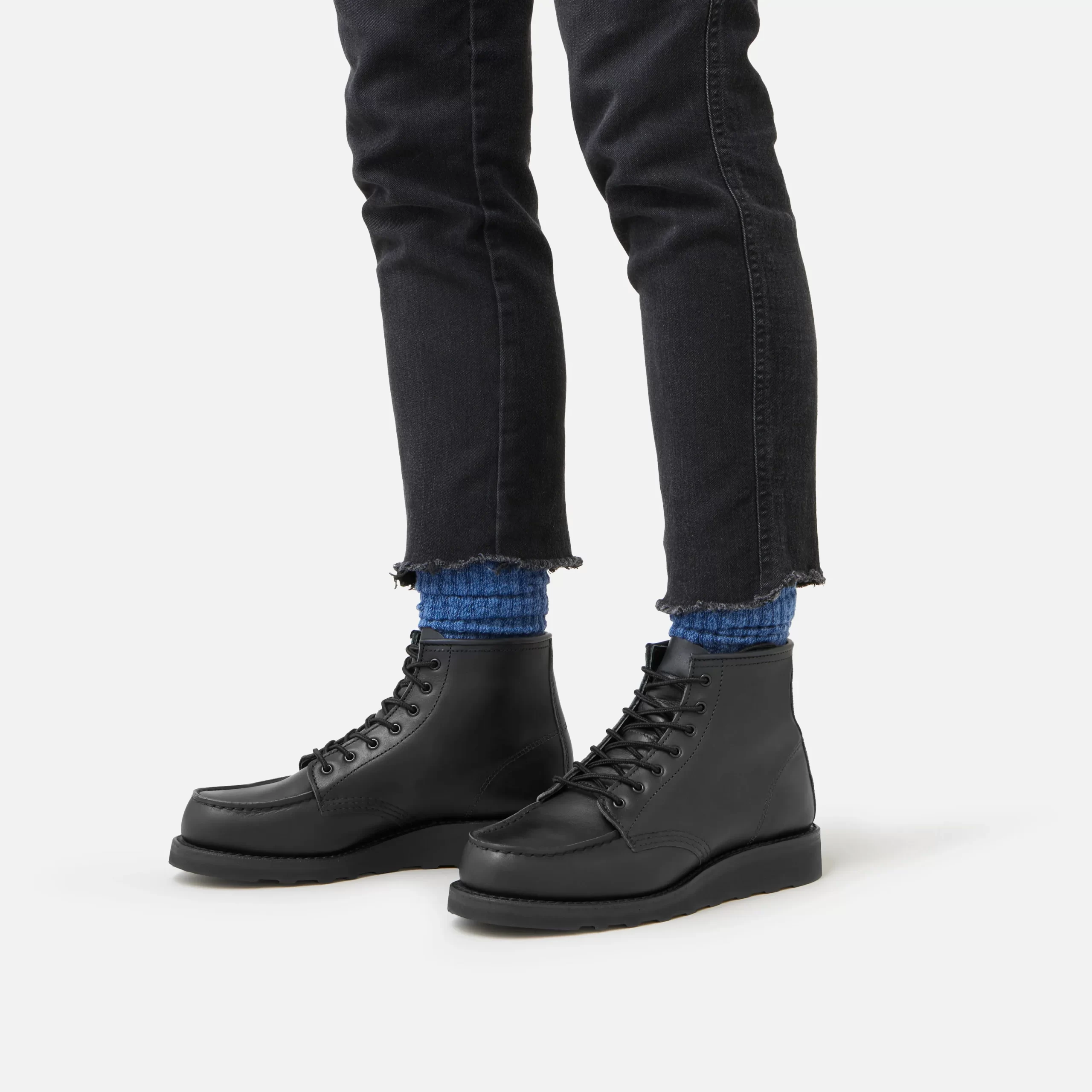 Classic Moc® Women's Short Boot in Black Boundary Leather - Image 2