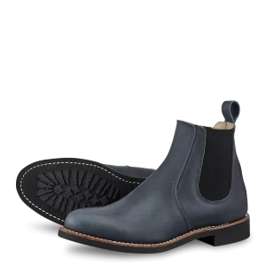 6-inch Chelsea  Women's Short Boot in Indigo Legacy Leather