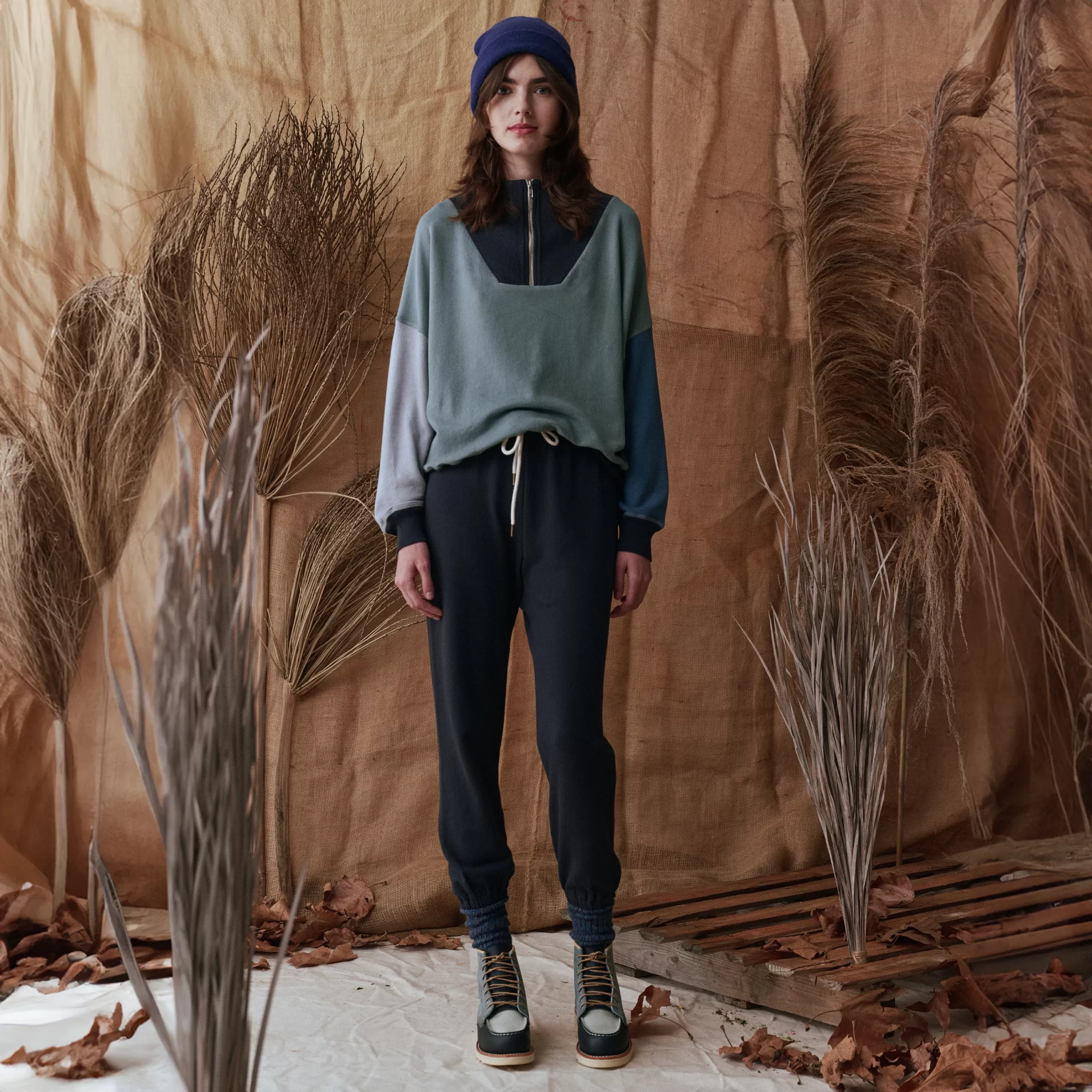 Classic Moc® & THE GREAT. Women's Short Boot in Multi Indigo - Image 8