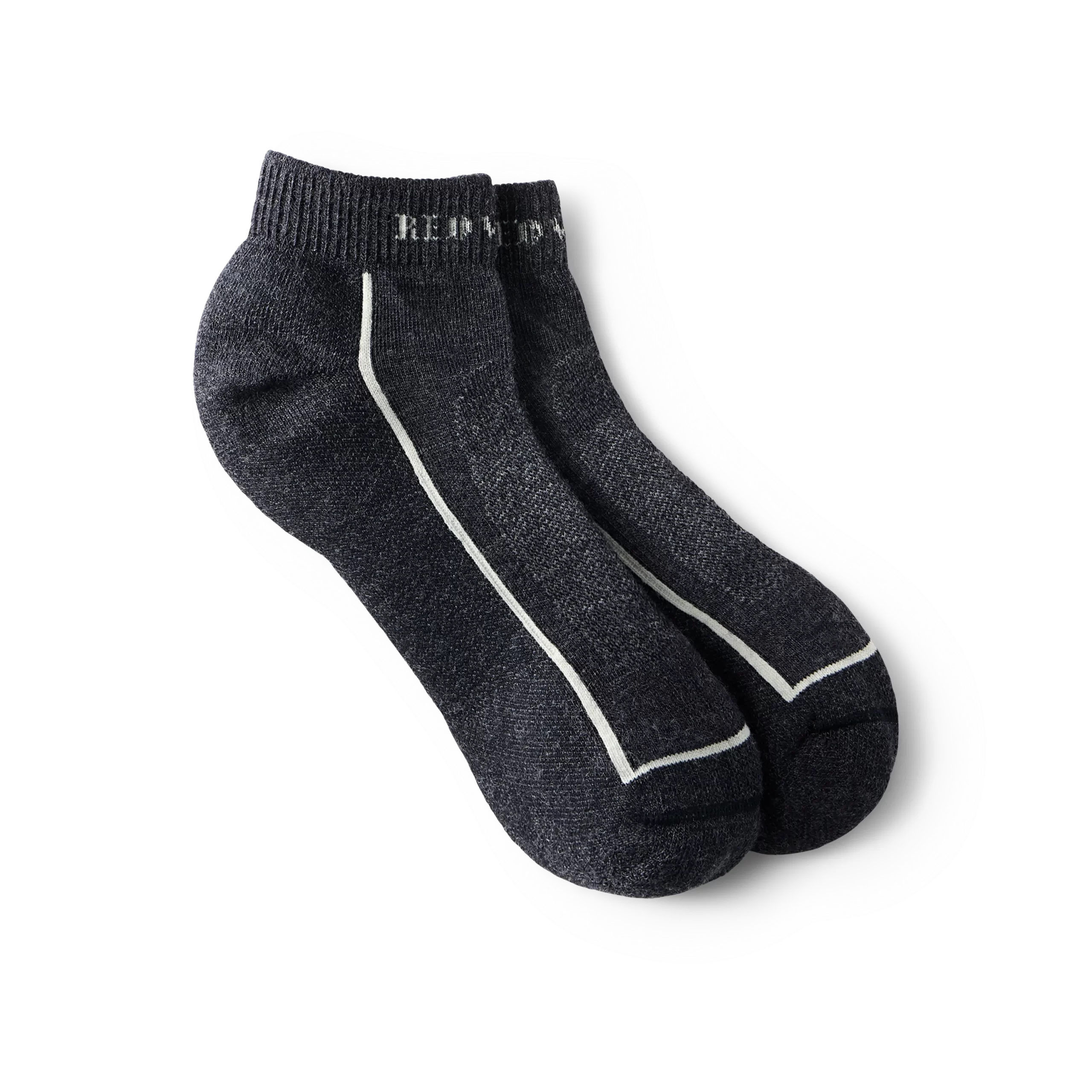 Premium Safety Medium Weight Quarter Crew Unisex Merino Wool Blend Quarter Crew Sock in Black